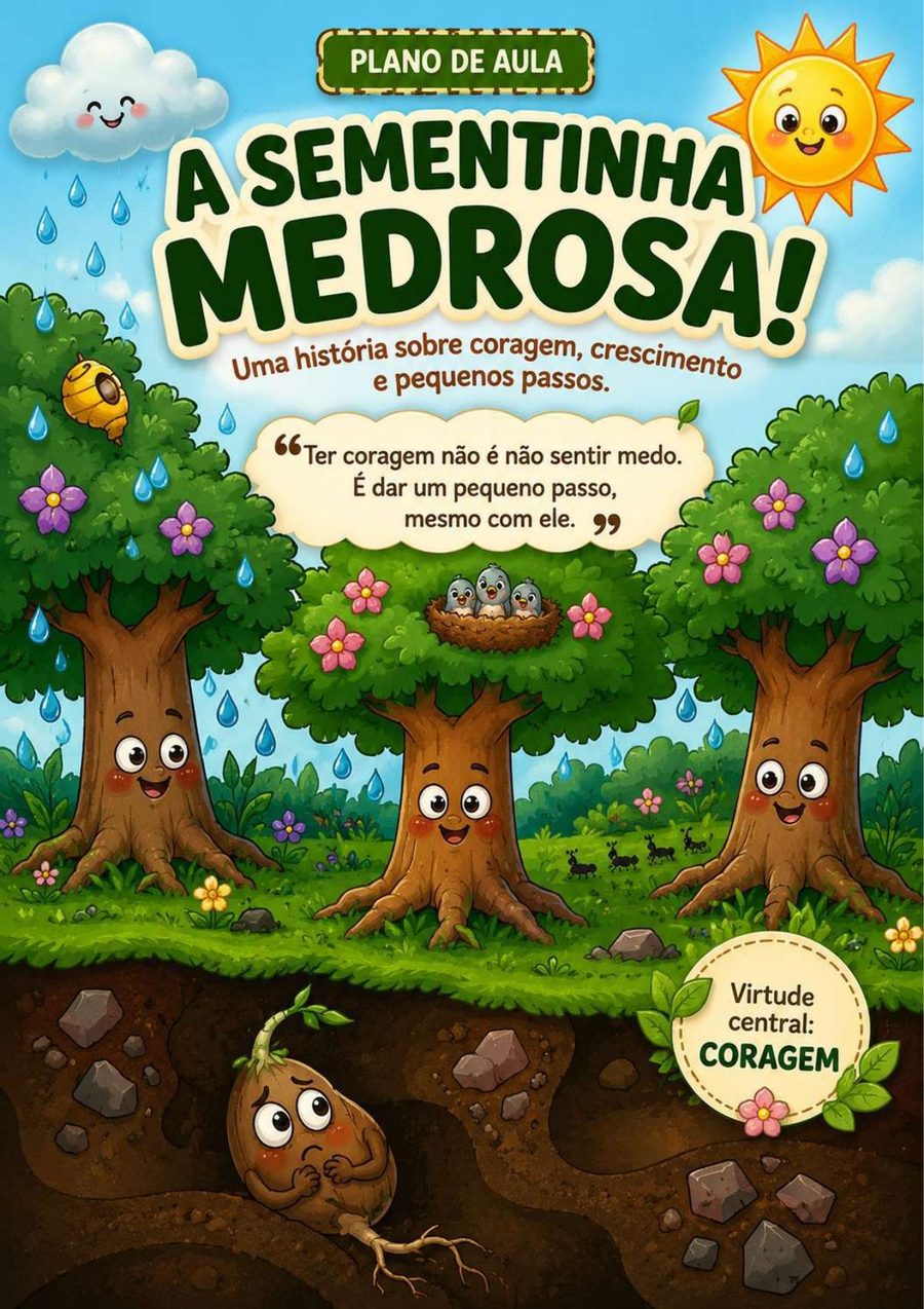Capa da história A Sementinha Medrosa
